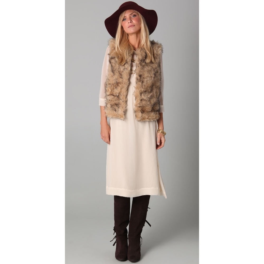 ELKIN Silk Demure Romantic "Blake" Dress XS